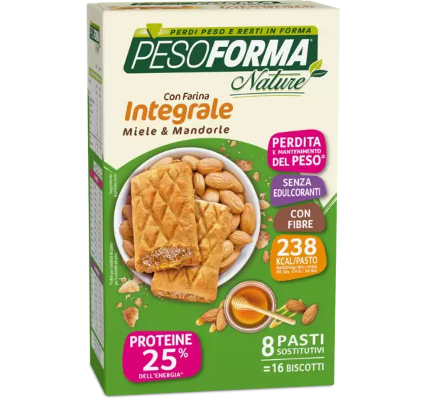 BISCOTTO MIELE E MANDORLE CON FARINA INTEGRALE