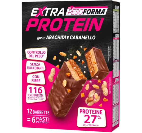 BARRETTE EXTRA PROTEIN ARACHIDI CARAMELLO